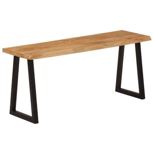 vidaXL tömör akácfa pad természetes éllel 105 cm