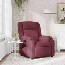 vidaXL bordó dönthető szövet fotel