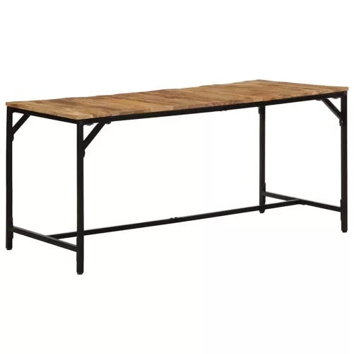 vidaXL tömör nyers mangófa étkezőasztal 160 x 80 x 75 cm