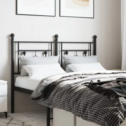 vidaXL fekete fém fejtámla 120 cm