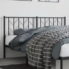 vidaXL fekete fém csere fejtámla 160 cm