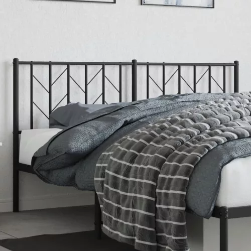 vidaXL fekete fém csere fejtámla 160 cm