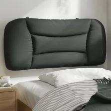 vidaXL sötétszürke szövet fejtámla párna 80 cm
