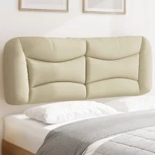 vidaXL krémszínű szövet fejtámla párna Hvar 140 cm