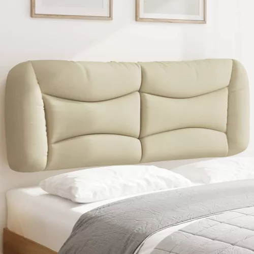 vidaXL krémszínű szövet fejtámla párna Hvar 140 cm