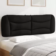 vidaXL fekete szövet fejtámla párna 160 cm