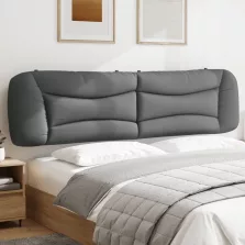 vidaXL világosszürke szövet fejtámla párna 200 cm