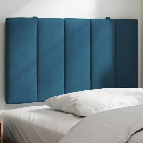 vidaXL kék bársony fejtámla párna Hanko 80 cm