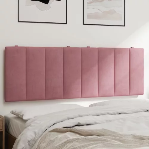 vidaXL rózsaszín bársony fejtámla párna 120 cm
