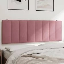 vidaXL rózsaszín bársony fejtámla párna 140 cm