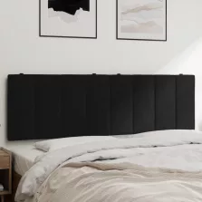 vidaXL fekete bársony fejtámla párna 160 cm