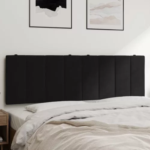 vidaXL fekete bársony fejtámla párna 160 cm