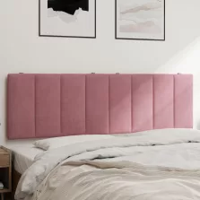 vidaXL rózsaszín bársony fejtámla párna 160 cm