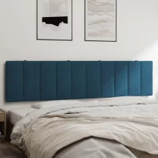 vidaXL kék bársony fejtámla párna Hanko 200 cm