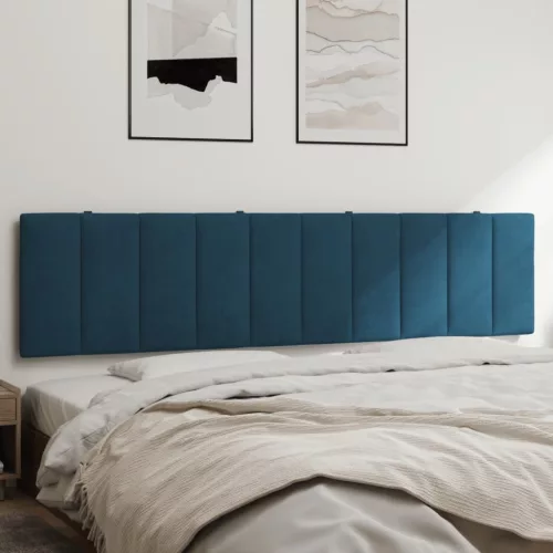 vidaXL kék bársony fejtámla párna Hanko 200 cm