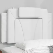 vidaXL fehér műbőr fejtámla párna 80 cm