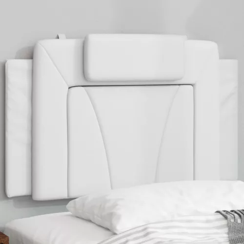 vidaXL fehér műbőr fejtámla párna 80 cm