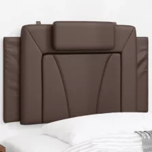 vidaXL barna műbőr fejtámla párna 80 cm