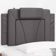 vidaXL szürke műbőr fejtámla párna 90 cm