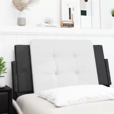 vidaXL fekete és fehér műbőr fejtámla párna 100 cm