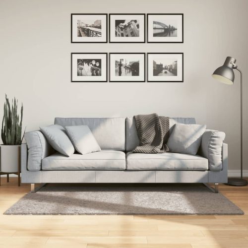 vidaXL bézs hosszú szálú bozontos modern szőnyeg 80 x 150 cm