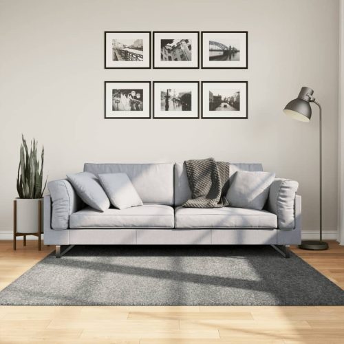 vidaXL zöld hosszú szálú bozontos modern szőnyeg 160 x 160 cm