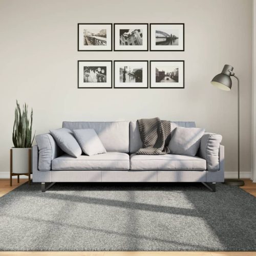 vidaXL zöld hosszú szálú bozontos modern szőnyeg 200 x 200 cm