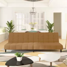 vidaXL kétszemélyes barna bársony kanapéágy