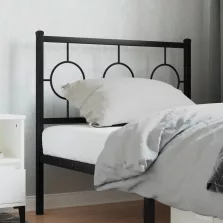 vidaXL fekete fém fejtámla 90 cm