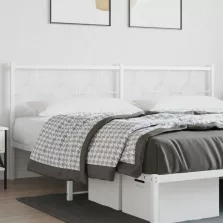 vidaXL fehér fém fejtámla 200 cm