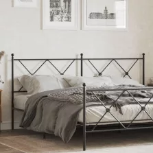 vidaXL fekete fém fejtámla 180 cm
