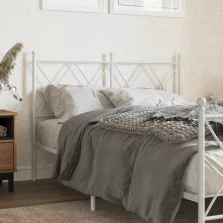 vidaXL fehér fém fejtámla 120 cm