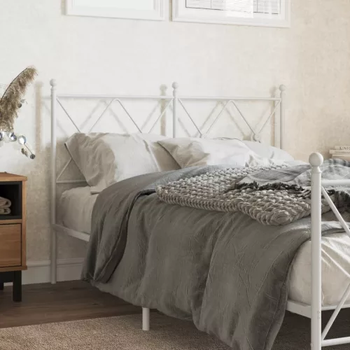 vidaXL fehér fém fejtámla 120 cm