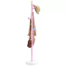 vidaXL rózsaszínű porszórt vas ruhafogas 172 cm