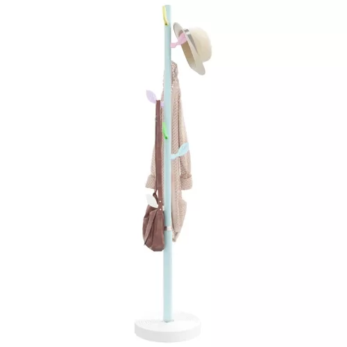 vidaXL kék porszórt vas ruhafogas 172 cm
