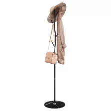 vidaXL fekete porszórt vas ruhafogas 177 cm
