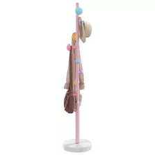 vidaXL rózsaszínű porszórt vas ruhafogas 172 cm