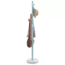 vidaXL kék porszórt vas ruhafogas 172 cm