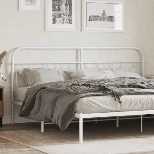 vidaXL fehér fém fejtámla 200 cm