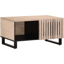   vidaXL fehér tömör mangófa dohányzóasztal 80 x 51 x 40 cm