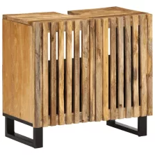   vidaXL tömör mangófa fürdőszobai mosdószekrény 62 x 34 x 58 cm