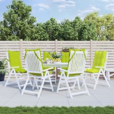   vidaXL 6 db világoszöld oxford szövet magas háttámlájú székpárna