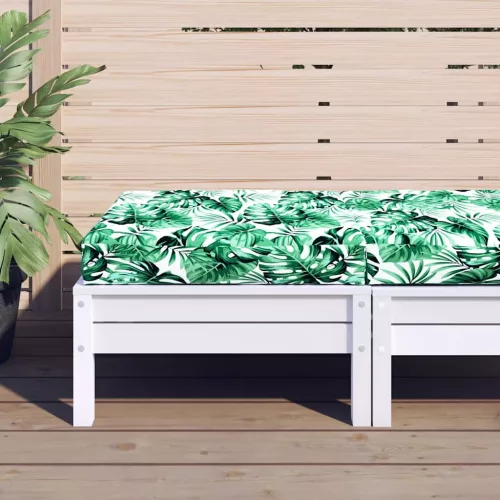 vidaXL levélmintás oxford szövet raklappárna 60x60x9,5 cm