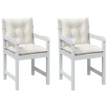   vidaXL 2 db melange krémszínű szövet háttámlás székpárna 100x50x7 cm