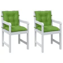   vidaXL 2db melange zöld szövet alacsony háttámlás székpárna 100x50x7cm