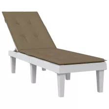   vidaXL melange tópszínű szövet nyugágypárna (75+105) x 50 x 4 cm
