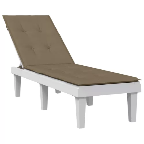 vidaXL melange tópszínű szövet nyugágypárna (75+105) x 50 x 4 cm