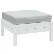   vidaXL melange világosszürke szövet raklappárna 60x60x9,5 cm