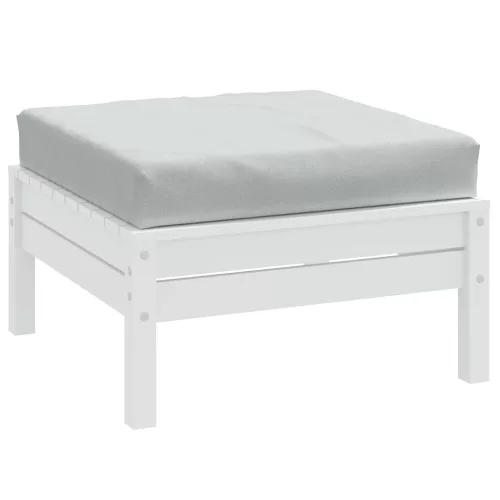 vidaXL melange világosszürke szövet raklappárna 60x60x9,5 cm