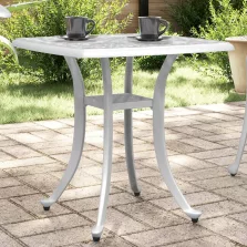   vidaXL fehér öntött alumínium kerti asztal 53 x 53 x 53 cm